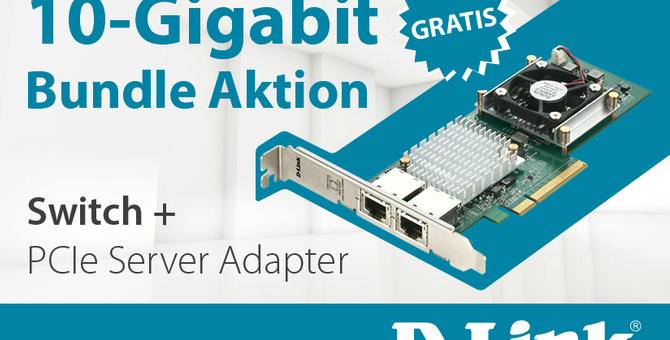 Bundle Aktion von D-Link erleichtert KMUs Einstieg in 10-Gigabit Technologie