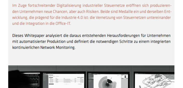 Anforderungen an industrielle Steuernetze in automatisierten Produktionen für 2017