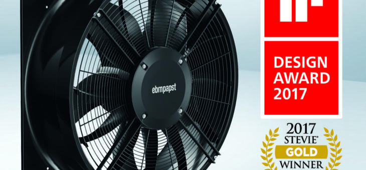 ebm-papst erhält Design Award und Marketingpreis für Ventilator AxiBlade