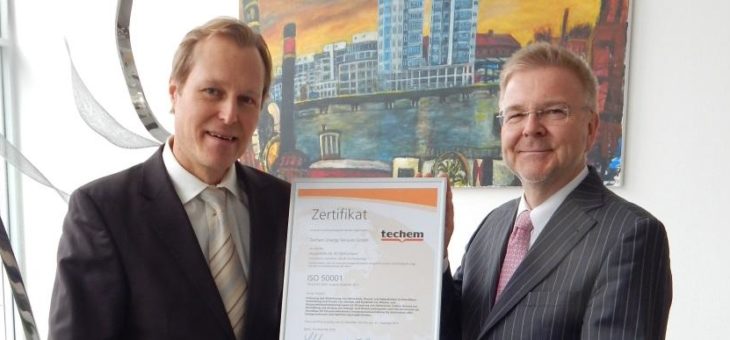 Techem Energy Services GmbH erhält Energiemanagement-Zertifizierung nach ISO 50001 durch GUTcert