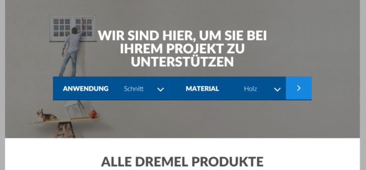 Responsive Website Relaunch für Dremel Europe