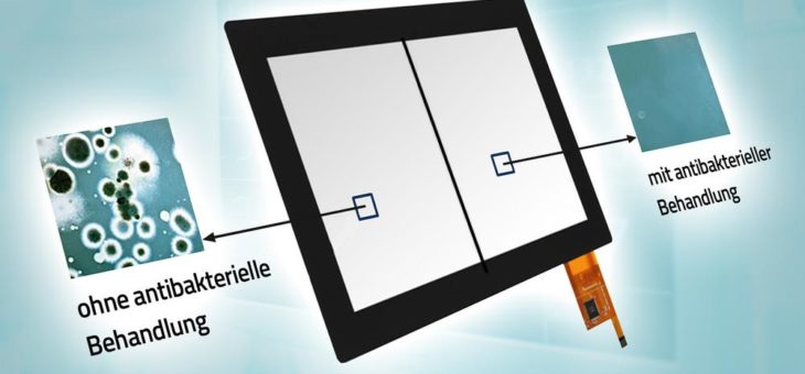 MSC Technologies bietet antibakterielle Schutzscheiben aus Glas für bis zu 43,18 cm (17,0″) große Displays von Evervision an