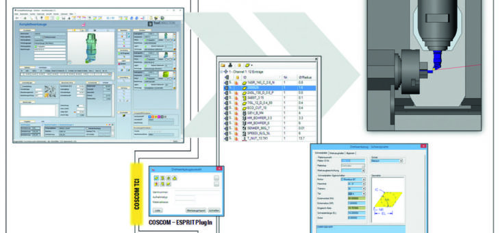 „COSCOM connected“ wurde um ESPRIT CAD/CAM Software erweitert