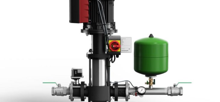 Smarter Konstant-Wasserdruck mit nur einer Pumpe – die kompakte Einzelpumpenanlage Grundfos Hydro Solo-E