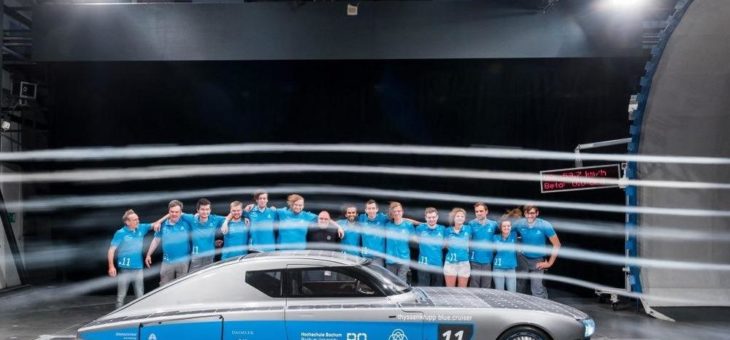 Am 8. Oktober geht’s los: „thyssenkrupp blue.cruiser“ startet bei SolarCar-Weltmeisterschaft in Australien