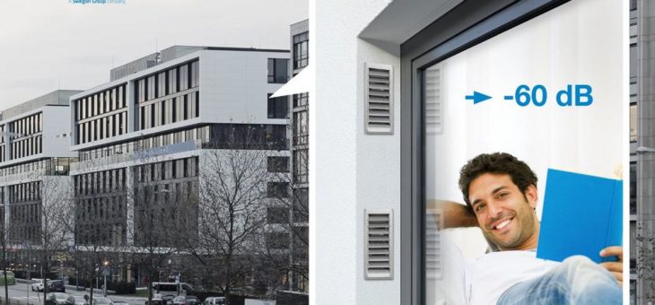 Schöner wohnen in der Stadt: freeAir Schalldämmlüfter mit Feinstaubfilter und Laibungslösung