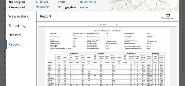 Berichtswesen für Entwässerungsbetriebe leicht gemacht