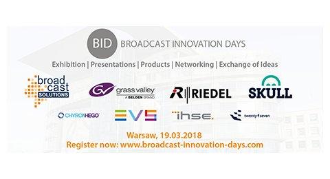 Broadcast Solutions veranstaltet Broadcast Innovation Day in Warschau, 19. März