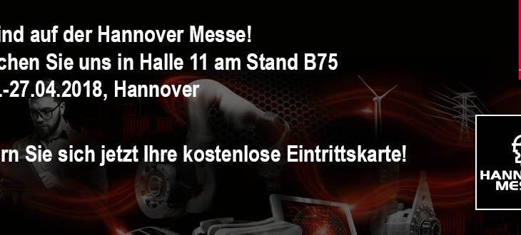 Wir sind auf der Hannover Messe 2018