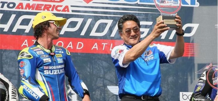 Suzuki GSX-R1000 auf dem Podium