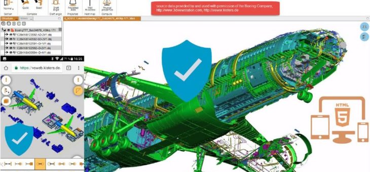 KISTERS 3DViewStation erlaubt sichere und schnelle Kommunikation von extrem komplexen 3D CAD Daten