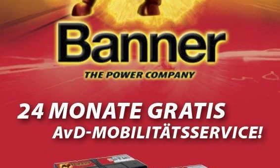 Erfolgreiche Partner: AvD und Banner Batterien