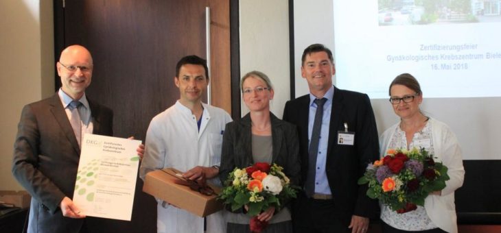 Zertifizierung des Zentrums für Frauenheilkunde zum Gynäkologischen Krebszentrum am Klinikum Bielefeld Mitte