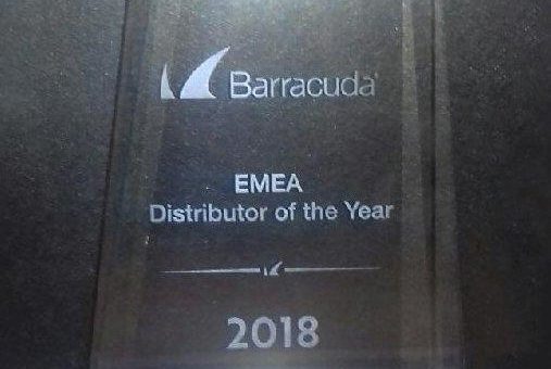 Infinigate mit dem Barracuda Distributor of the Year Award ausgezeichnet