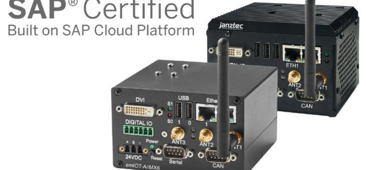 Janz Tec AG präsentiert von SAP zertifizierte IoT Edge Systeme für die SAP Cloud Plattform