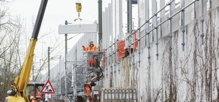 Deutsche Bahn forciert Erneuerung von Lärmschutzwänden