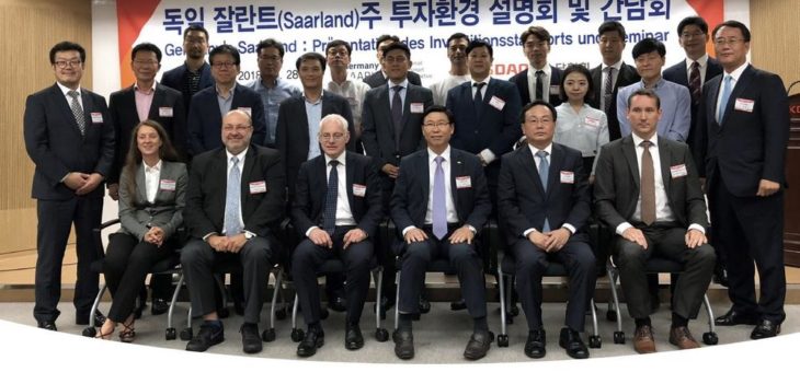 Koreanische Tech-Börse KOSDAQ stellt seinen Mitgliedern Wirtschafts- und Investitionsstandort Saarland vor