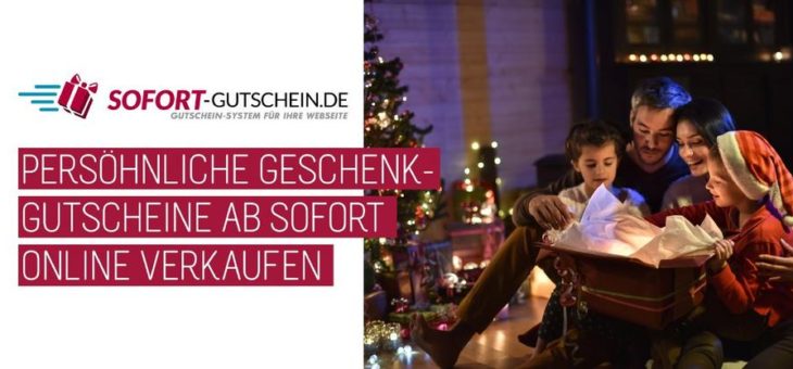 Geschenk-Gutscheine als persönliches Weihnachtsgeschenk