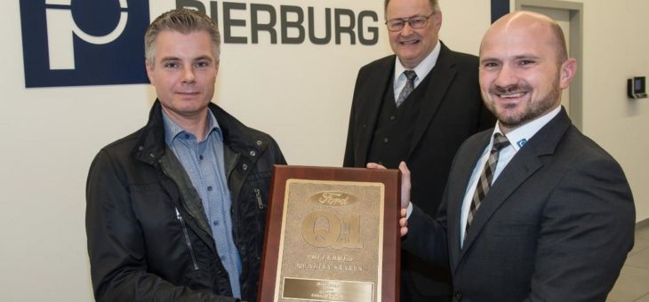 Werk Niederrhein erhält Ford Q1 Award