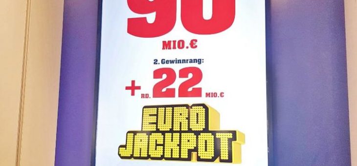 Mega-Jackpot von 90 Millionen Euro geht in die Verlängerung – Drei deutsche Millionäre bei der heutigen Ziehung