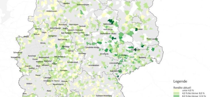 Kleinstädte: Hohe Renditen vorwiegend im Osten möglich