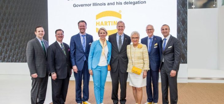 US-Gouverneur Rauner informiert sich bei HARTING