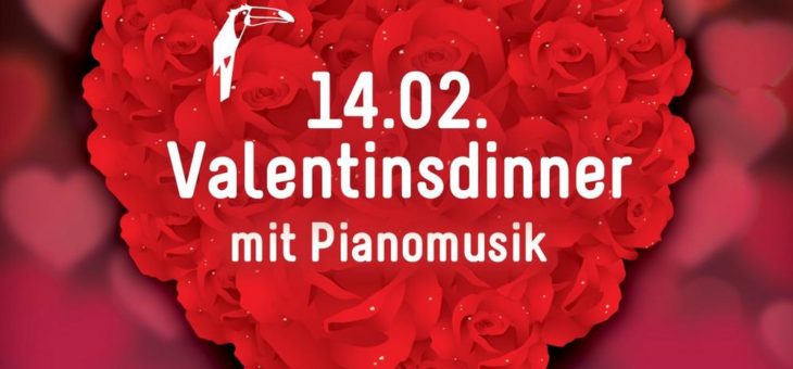 Romantisches Menü mit Piano und mehr