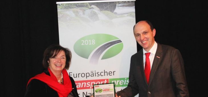 Kögel Euro Trailer Mega Rail holt sich Europäischen Transportpreis für Nachhaltigkeit