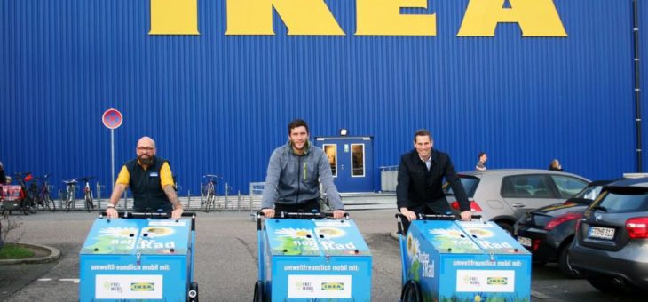 E-Lastenvelo „Flottes 3Rad“: Erneute Kooperation von IKEA und VAG im Bereich Elektromobilität