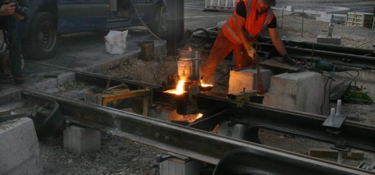 Stadtbahn Rotteckring: Letzte Schweißnaht geschlossen