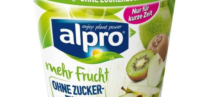 Die neue Sommeredition Apfel-Kiwi von Alpro: fruchtig, frisch und ohne Zuckerzusatz!