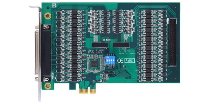 Platzsparende 64-Ch Digital Isolated I/O-PCI-Express-Karte – AX92351