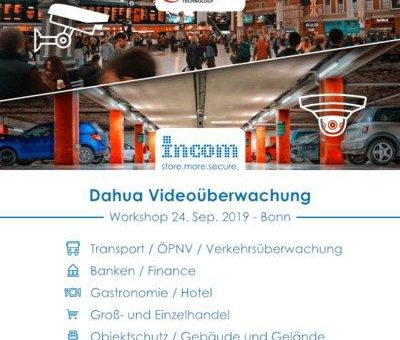 Im September weiterer Videoüberwachungs-Workshop mit Dahua bei INCOM