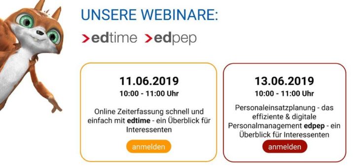 Webinare zur online Arbeitszeiterfassung plus Personalplanung