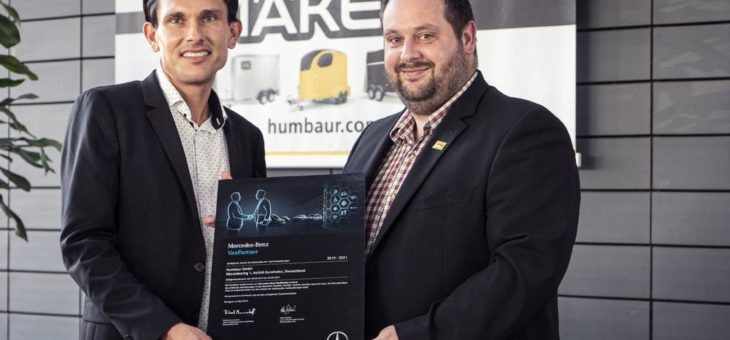 Humbaur ist jetzt VanPartner von Mercedes-Benz