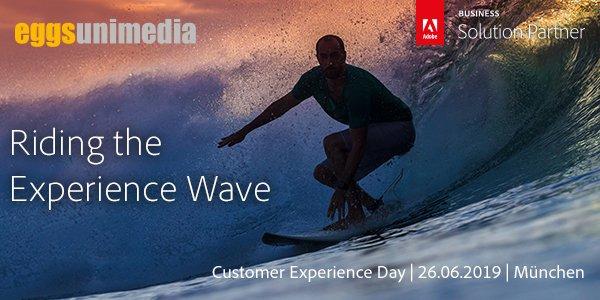 Unter dem Motto „Riding the Experience Wave“ richtet eggs unimedia am 26. Juli 2019 den diesjährigen Adobe Customer Experience Day aus