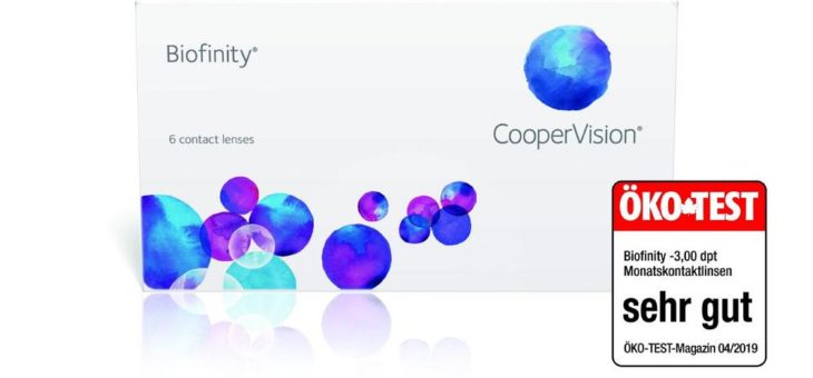 Biofinity® von CooperVision mit sehr gut bewertet