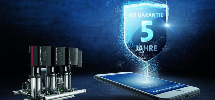 Neu für Druckerhöhungsanlagen – 5 Jahre Sicherheit ab Inbetriebnahme mit der Grundfos Go Garantie