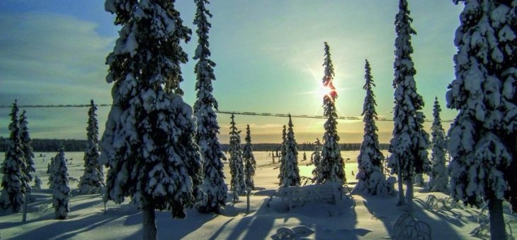 Finnisch norwegisches Wintermärchen