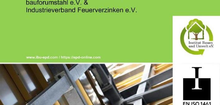 Umweltproduktdeklaration „Feuerverzinkte Baustähle“ jetzt auch in englischer Sprache verfügbar