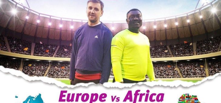 Fußballspiel in Friedensau – Europa trifft Afrika