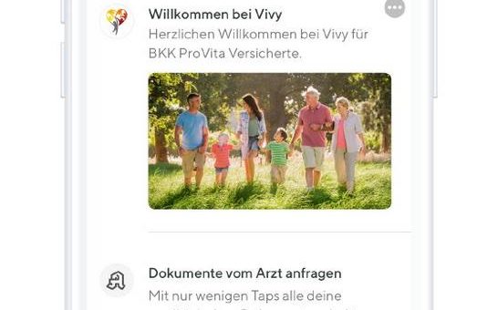 Vivy – die digitale Gesundheitsakte für die Versicherten der BKK ProVita