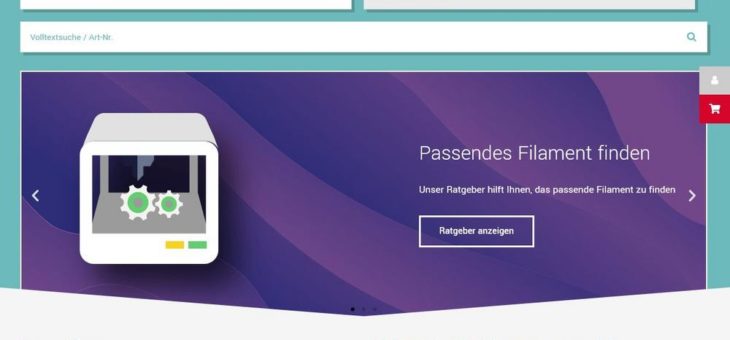 Filamentpreis.de ist der Shop für 3D-Druckerzubehör mit mächtigem Filter und Wunschpaketen