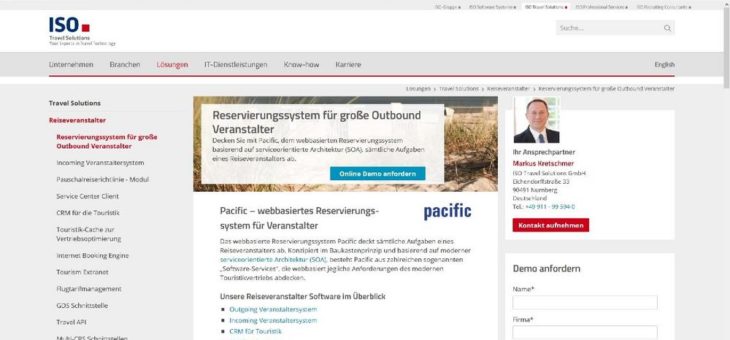 ISO Travel Solutions gewinnt Fineway als Neukunden für Pacific