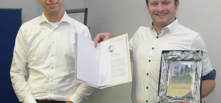 edacentrum verleiht EDA Achievement Award 2019 an Dr. rer. nat. Alexander Viehl vom FZI Forschungszentrum Informatik