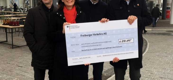 Bundesumweltministerium fördert Freiburger Elektromobilität mit 6,3 Millionen Euro