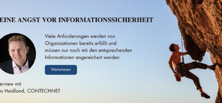 Keine Angst vor einem ISMS (Informations Sicherheits Management System)