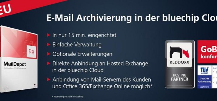 GoBD konforme E-Mail-Archivierung in nur 15 Minuten