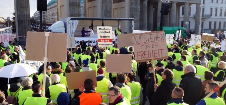 Berliner Handwerk veranstaltet machtvolle Kundgebung gegen den Mietendeckel