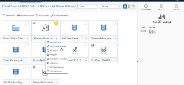 Neue Version 3.1. der Dokumentenaustausch-Plattform PROOM